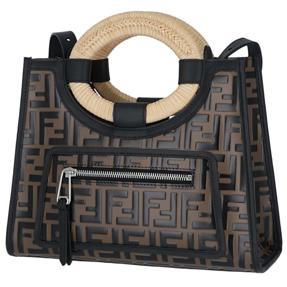 Fendi Runaway Shopper Ff Logo 2way Zucca Pattern … - image 2